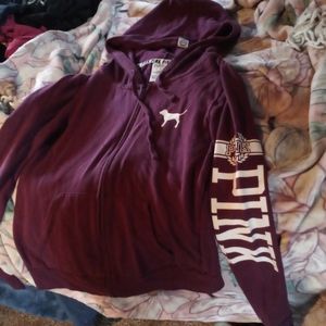 Xs pink Victoria secret sweater willing to trade for anything vs pink that fits